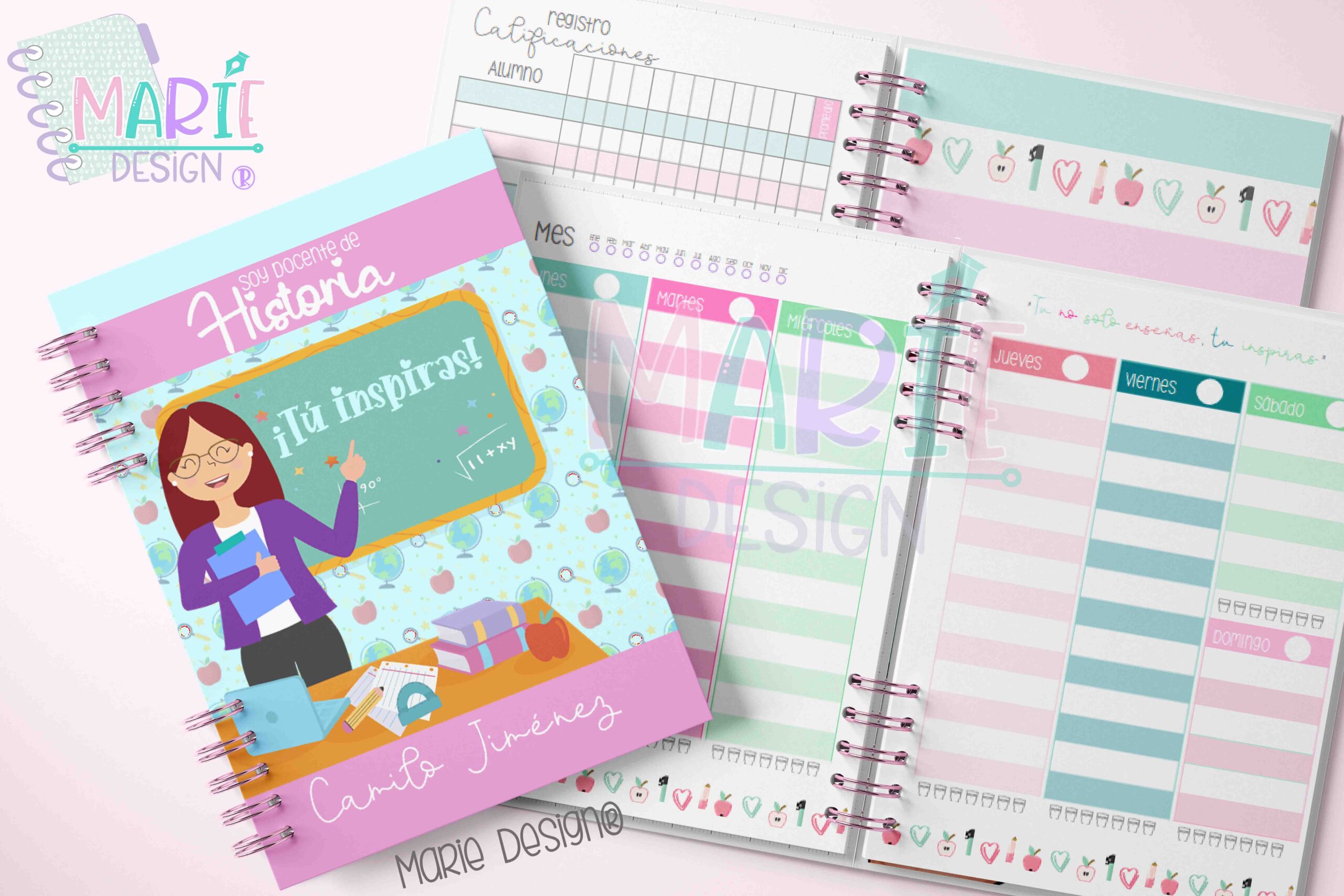 Plantilla Imprimible Planner Kuromi 2024 Marie Design 4111